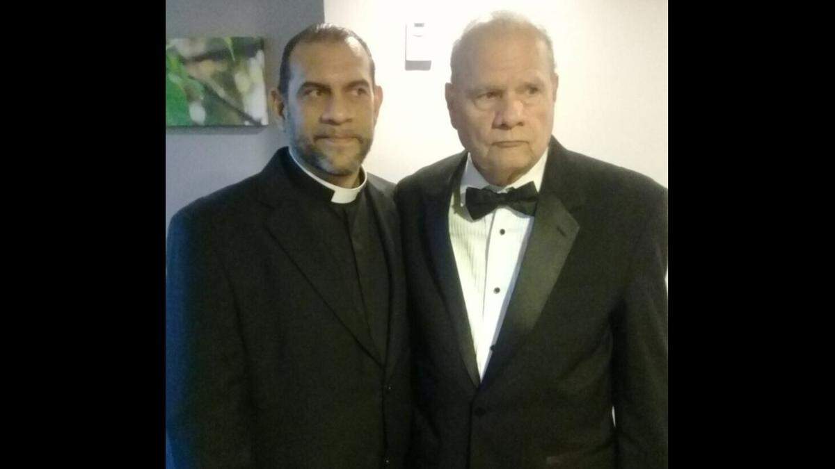 In this undated photo, the Rev. Ramiro Tijerino, a Roman Catholic priest, is pictured with his father, also named Ramiro Tijerino, in Nicaragua.