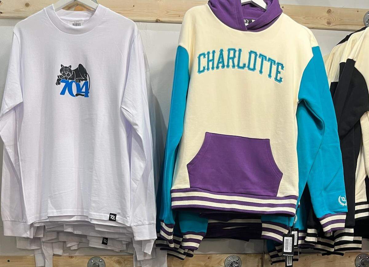 Find clothing with Charlotte street cred at 704 Shop.