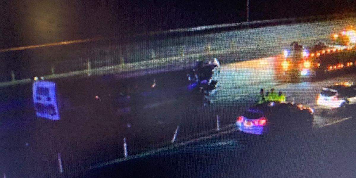 A wrong-way driver died after hitting a CATS bus in the Interstate 77 toll lanes in north Charlotte early Saturday, Feb. 20, 2021, CATS officials said.