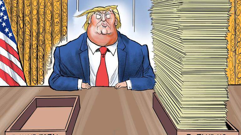 Kevin Siers cartoon: Trump’s total authority