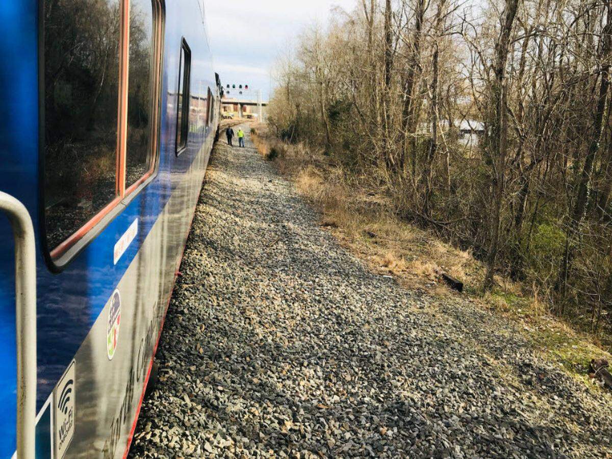 An Amtrak train strikes and kills one person in Concord, N.C.