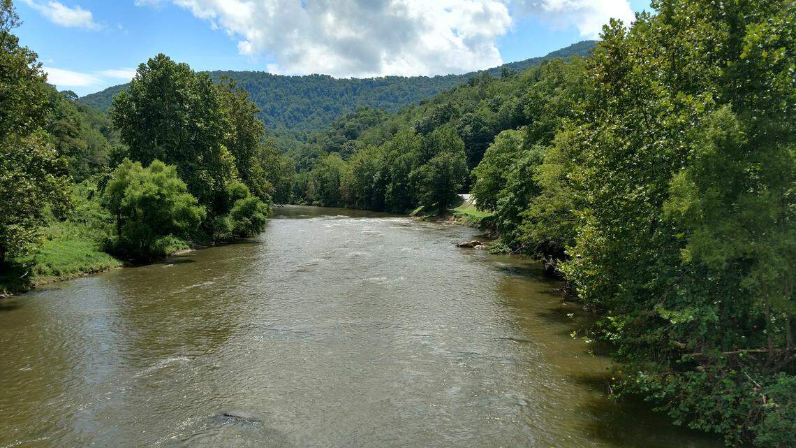 A woman died during a family boat outing on the North Toe River in North Carolina, news outlets reported.