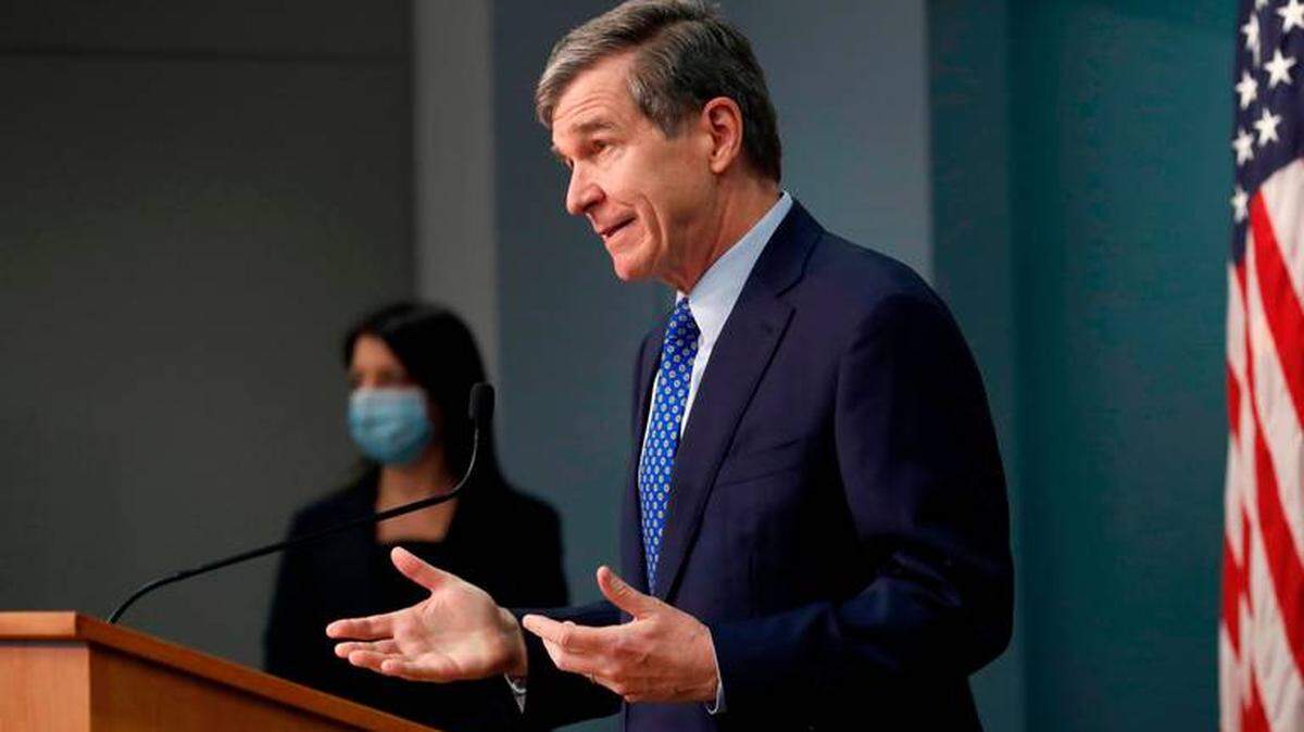 On Feb. 24, N.C. Gov. Roy Cooper announced that the state was easing some coronavirus restrictions. He lifted a modified stay-at-home order, said bars could reopen indoors at 30% capacity, and allowed more fans at sporting events.