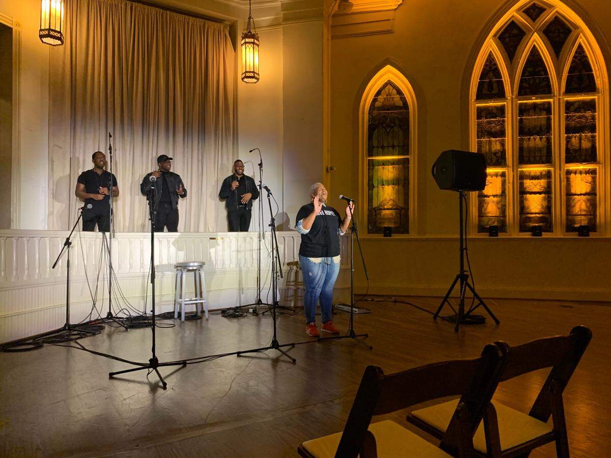 Boris “Bluz Rogers, the Blumenthal Performing Arts’ creative engagement director, started “The Church Circuit,” a free Zoom series that explores the history, roles and legacies of church musicians. It’s held in conjunction with the National Museum of African American Music. Rogers also started the Acoustic Grace live music series, pictured here.
