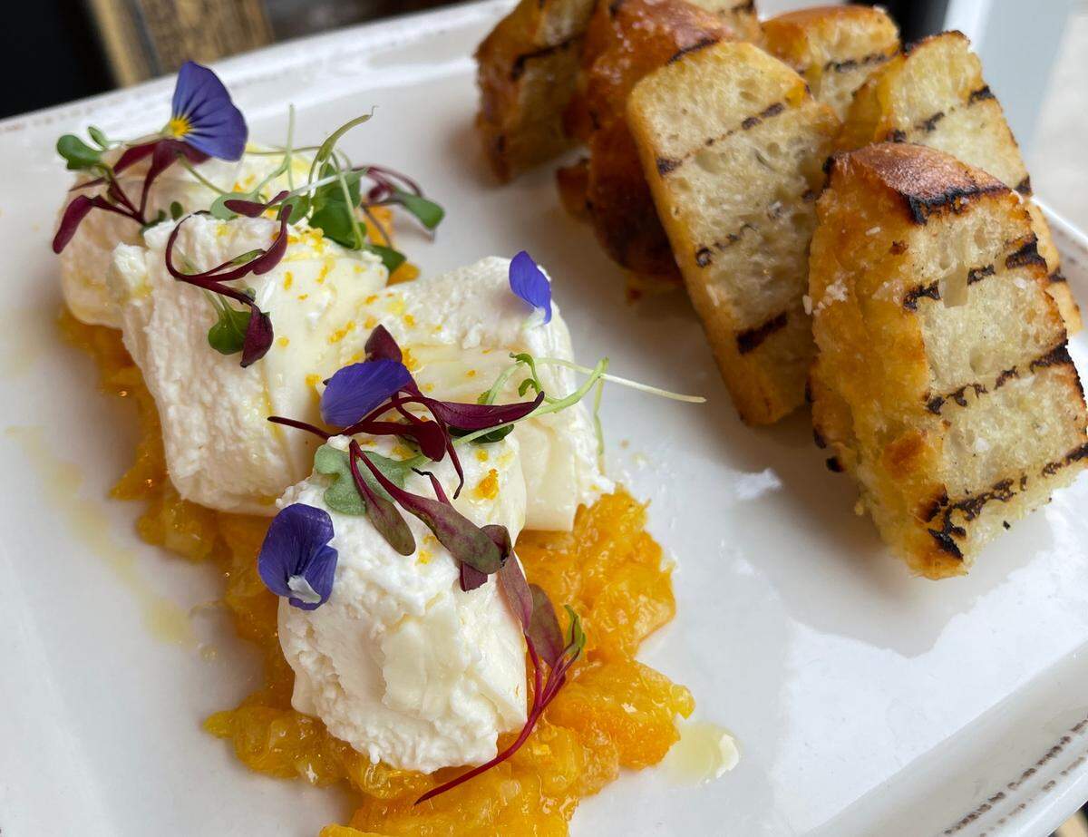 The burrata at Crepe Cellar was a customer favorite. It’s back on the menu at Ever Andalo, with a new presentation.