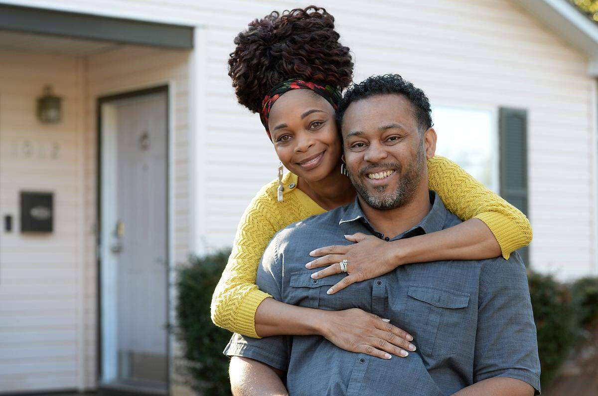 Chablis Dandridge and his wife, K. Devonne Dandridge on Monday, November 23, 2020. Chablis was convicted of drug and weapons charges and spent 13 years in federal prison. Since being released in 2017, he has worked with ex-offenders on policies to aid re-entry and rehabilitation. Chablis is a member of the Re-entry Housing Alliance, which is promoting a “Fair Chance” housing ordinance which would add protections to the city’s fair housing ordinance. It would prevent landlords from automatically screening out applicants with criminal records until they have considered other rental eligibility and allow prospective tenants to show evidence of rehabilitation to strengthen their case.