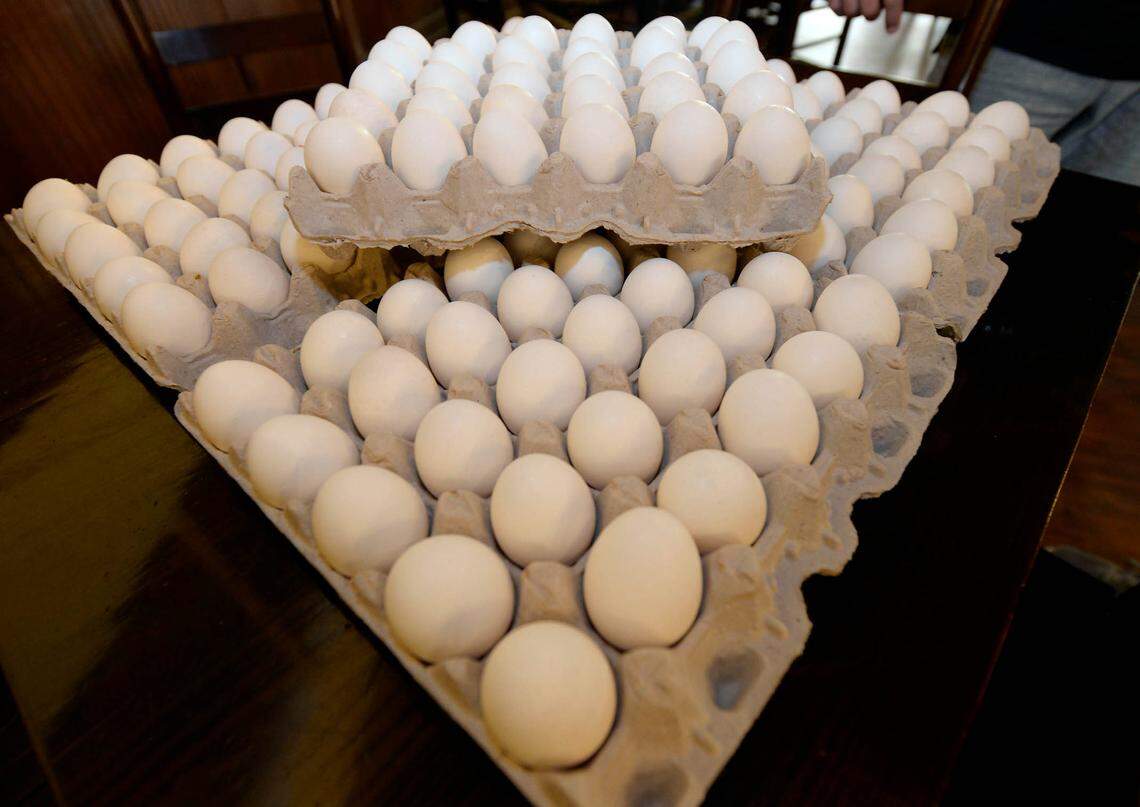 Egg prices have risen up to 175% since the end of December in the Charlotte area.