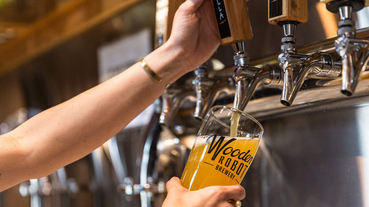 Wooden Robot Brewery is one of the dozens of breweries in the Charlotte area.