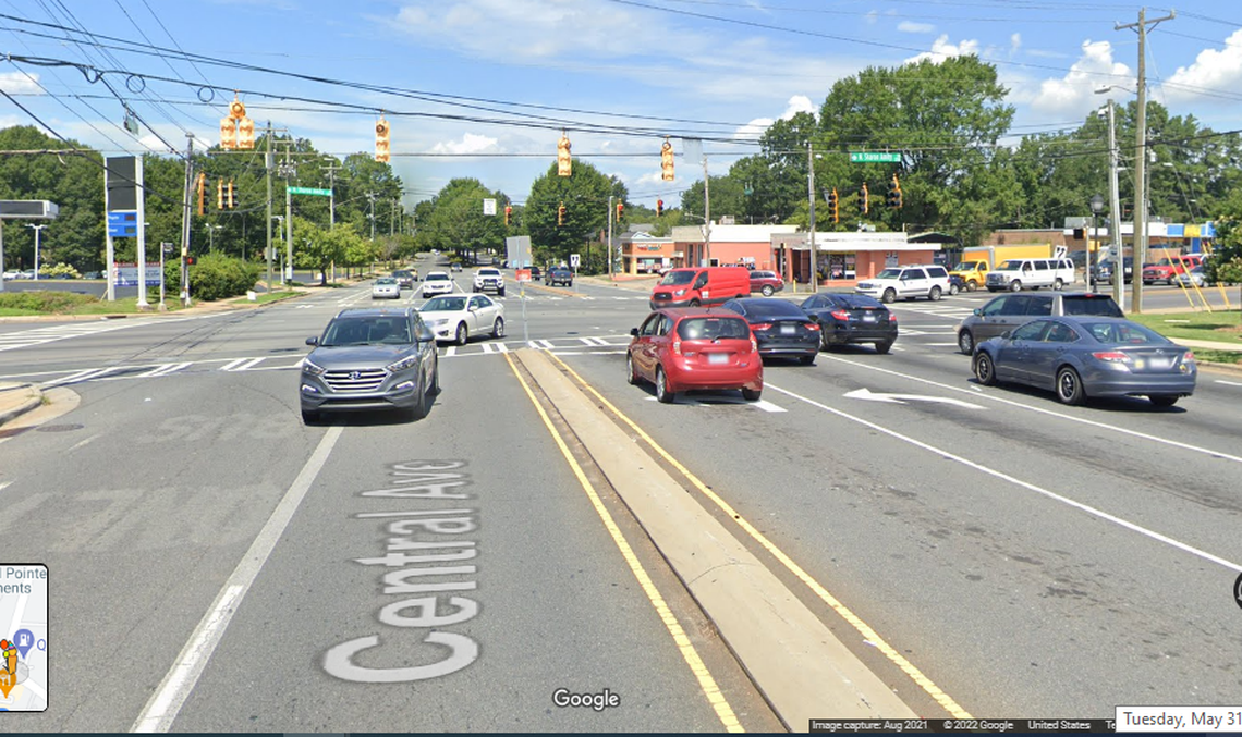 This is the area where CMPD responded to calls about “a drag racing disturbance” in the 5000 block of Central Avenue.