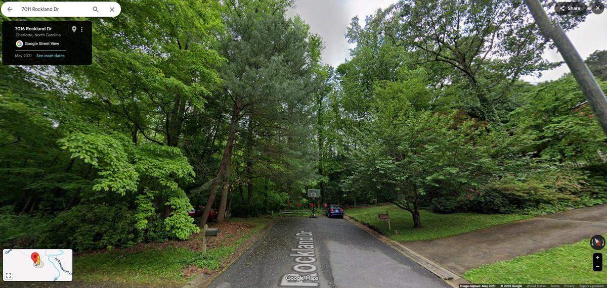 A Google image of the woods Tyler Smith used to play in as a kid. Now, the dead end will lead to a housing development with over 600 homes. 