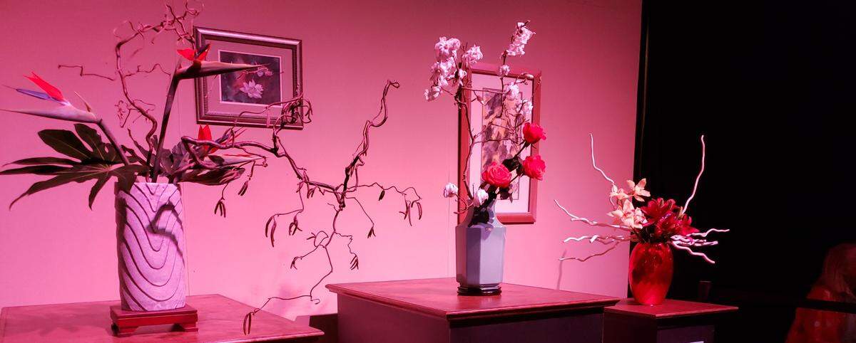See Ikebana flower arrangements at the Charlotte Home + Remodeling Show at the Park Expo and Conference Center.