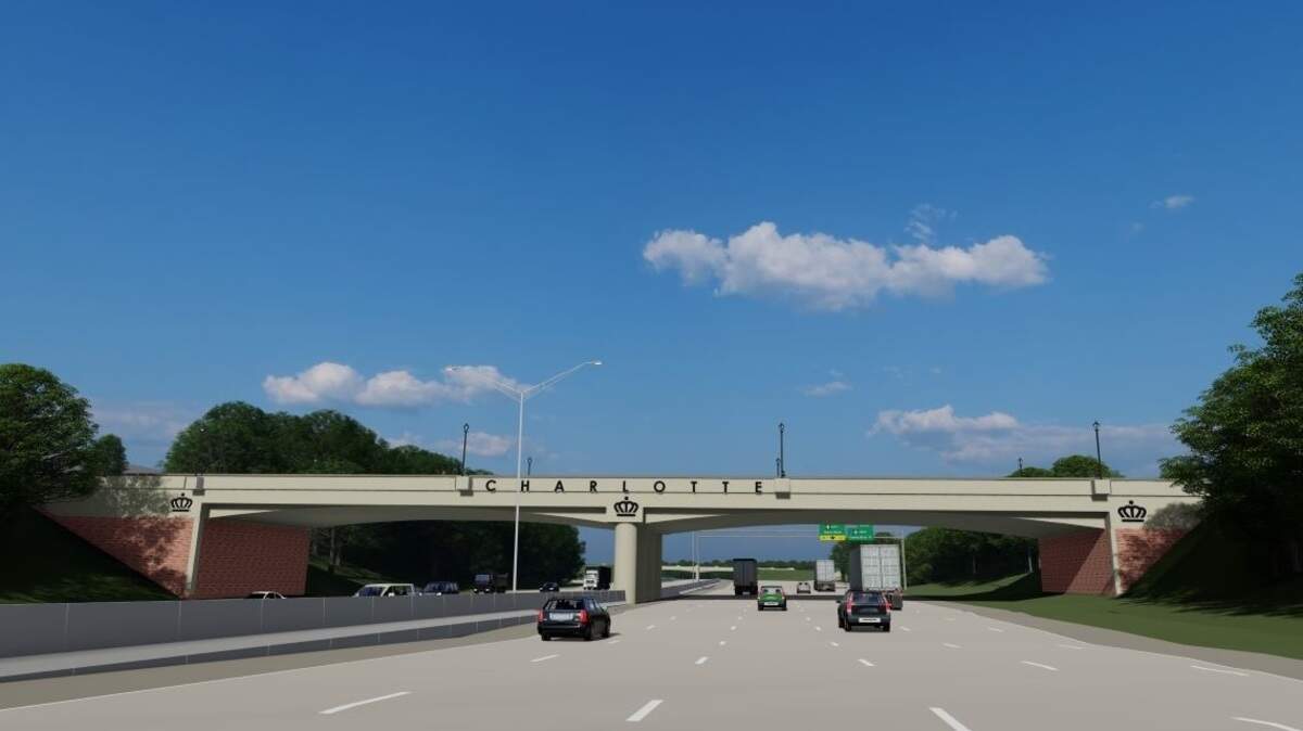 Crews are scheduled to close lanes on Interstate 85 to build a $50.7 million bridge that city officials say will be “a monument entrance into Charlotte.”