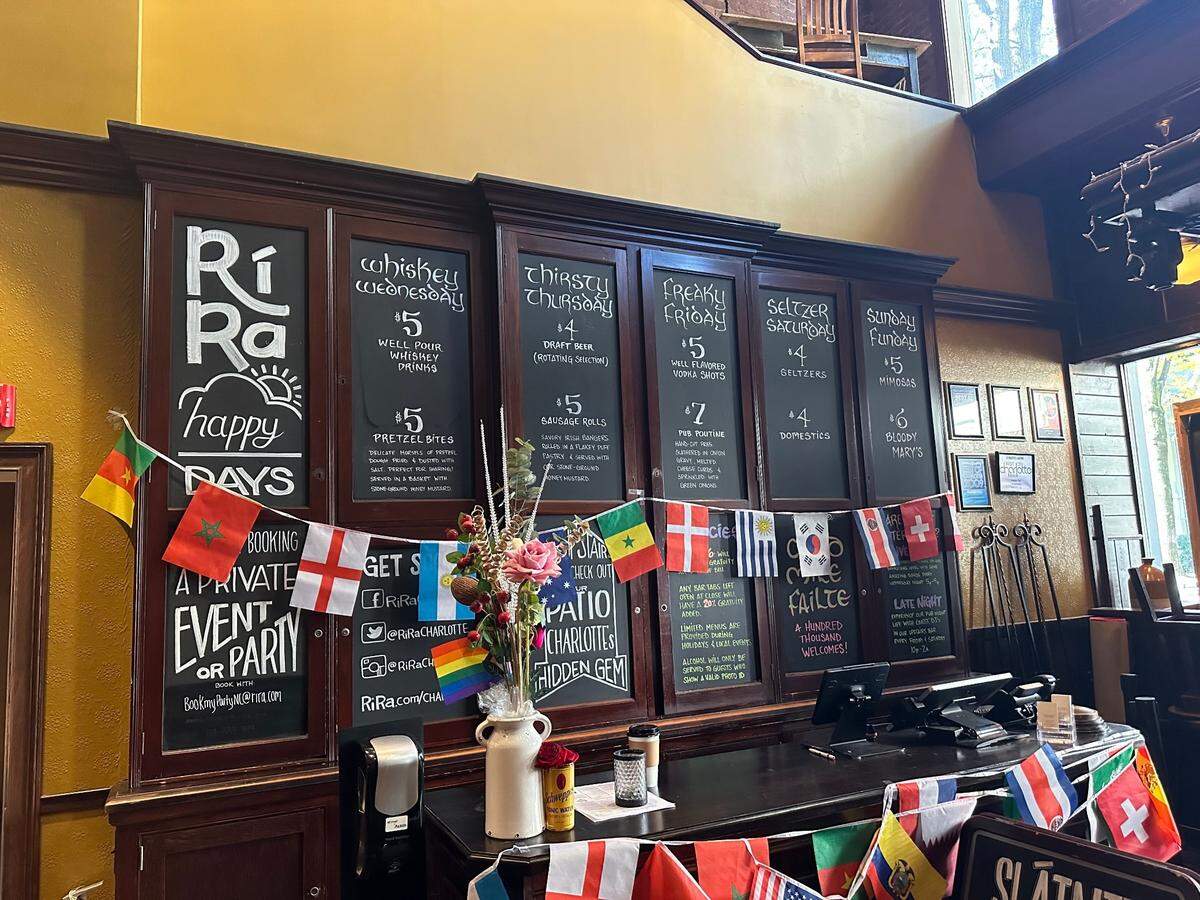Check the RíRá’s daily specials board to see what’s new when you arrive to celebrate St. Patrick’s Day.