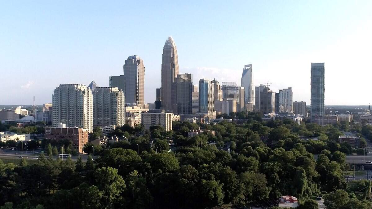The parent company of Union Bank has opened an East Coast hub in Charlotte and plans to hire 300 people.