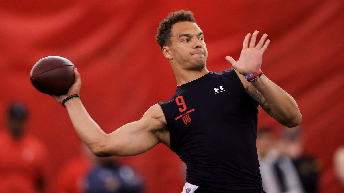 Former Cincinnati quarterback Desmond Ridder is quietly climbing NFL draft boards.