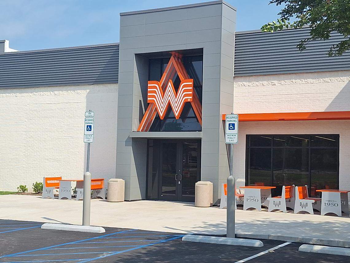 Whataburger’s Lake Norman location in Mooresville, shown on Saturday, Sept. 6, 2025, is almost ready to greet patrons.