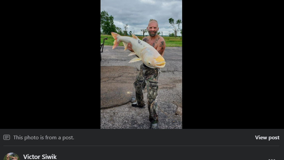 “I saw that white tail come out of the water and I was like...’I cannot lose this fish,’” the man told media outlets.