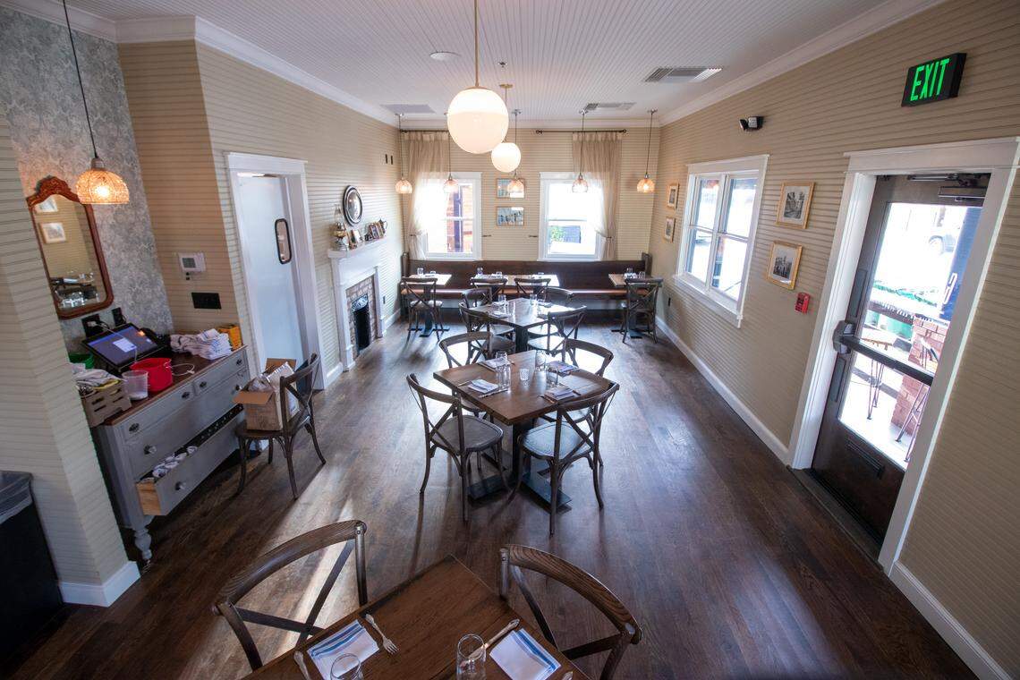 Each room at The Goodyear House has its own theme. This room is part of the original home and is decorated in a Victorian theme. Shown here in Jan. 2020.