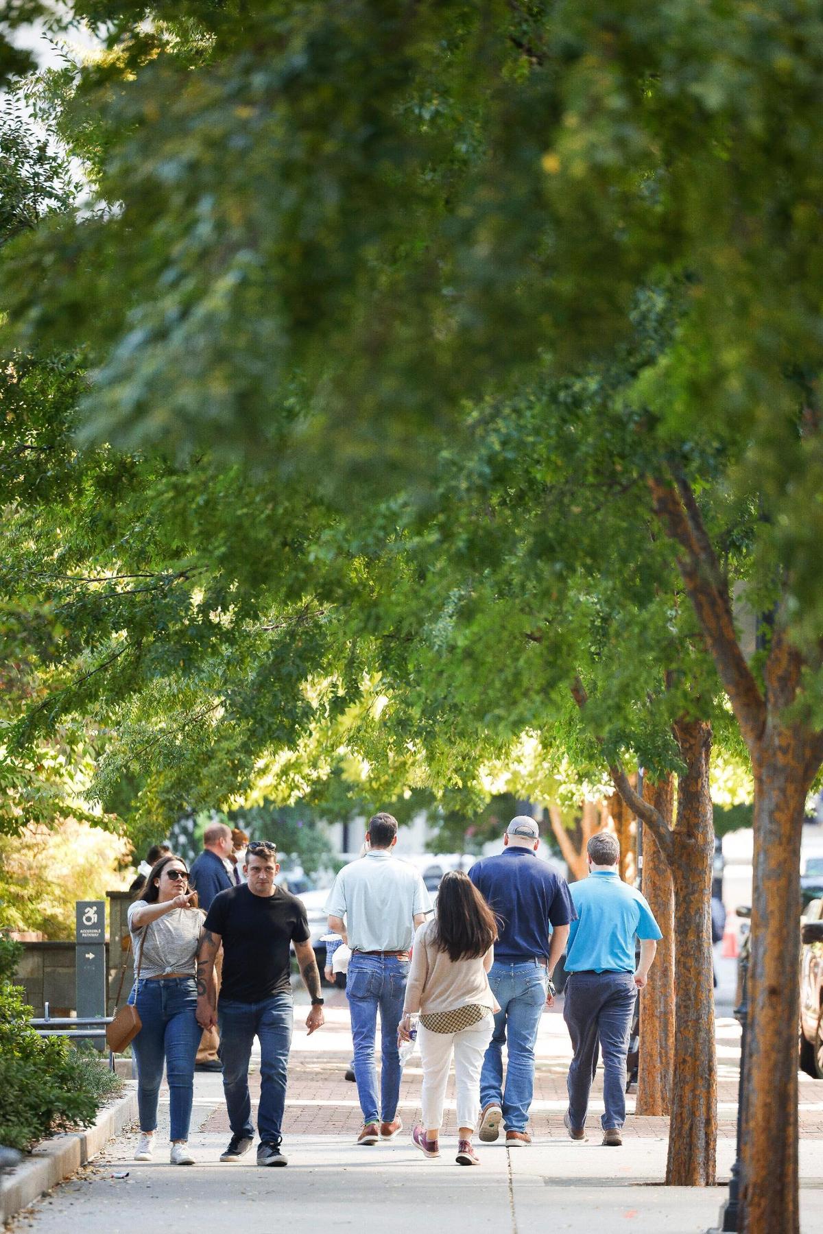 The frequency of people working from uptown this year is at 60% to 70% of pre-pandemic levels.