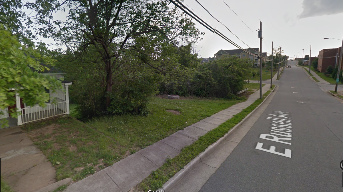 Area of the shooting that occurred Monday night on East Russell Avenue in High Point, N.C.