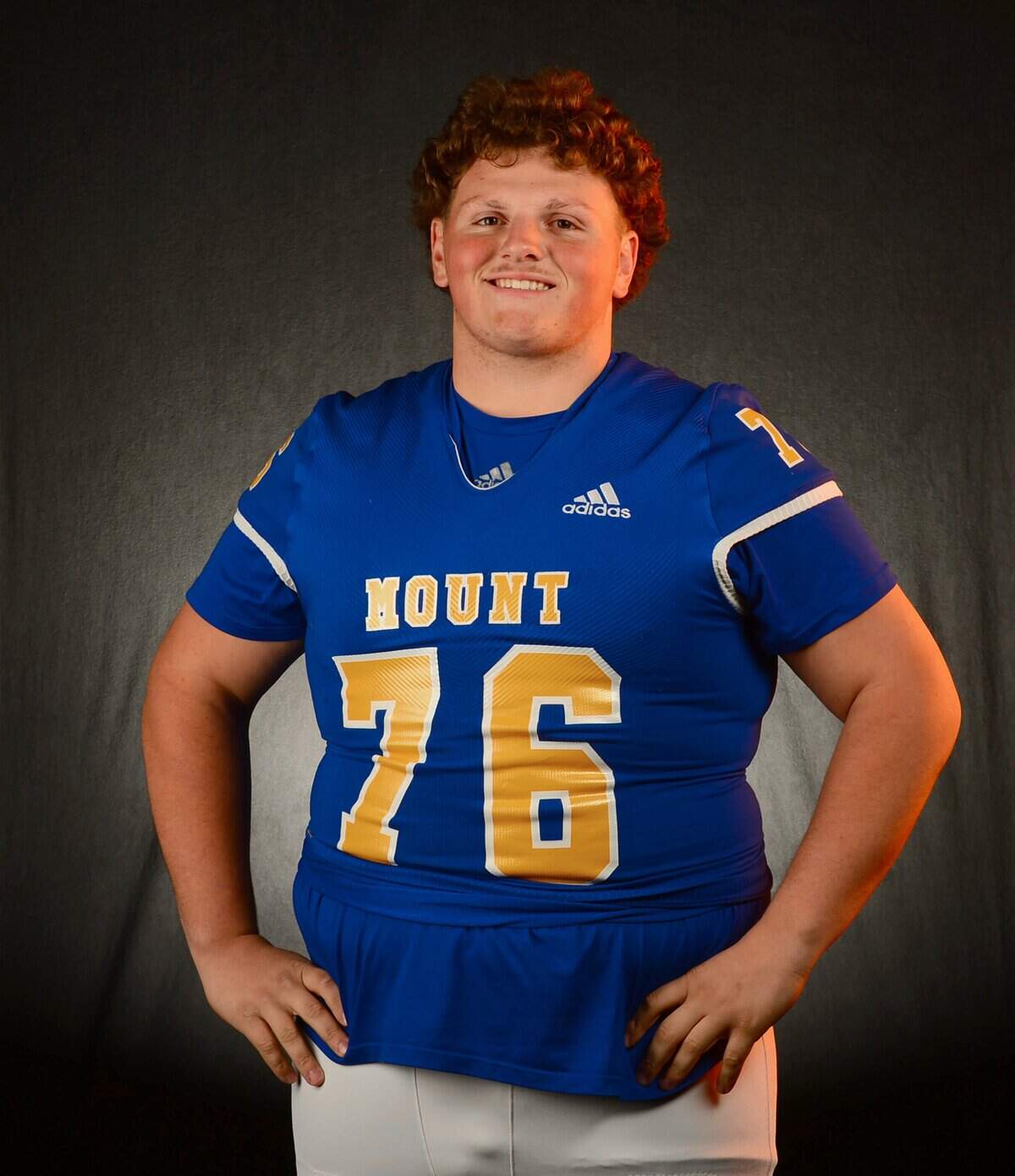 Mt. Pleasant Tigers offensive lineman Brandon Bevilacqua on Tuesday, December 9, 2025.