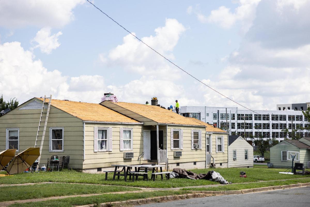 Brookhill Village Apartments in Charlotte, N.C., on Monday, July 31, 2023.