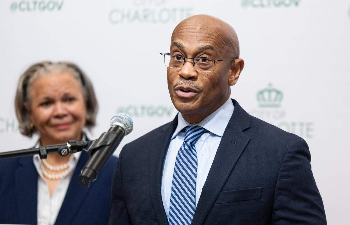 City of Charlotte Manager Marcus Jones has served in that role since 2019.