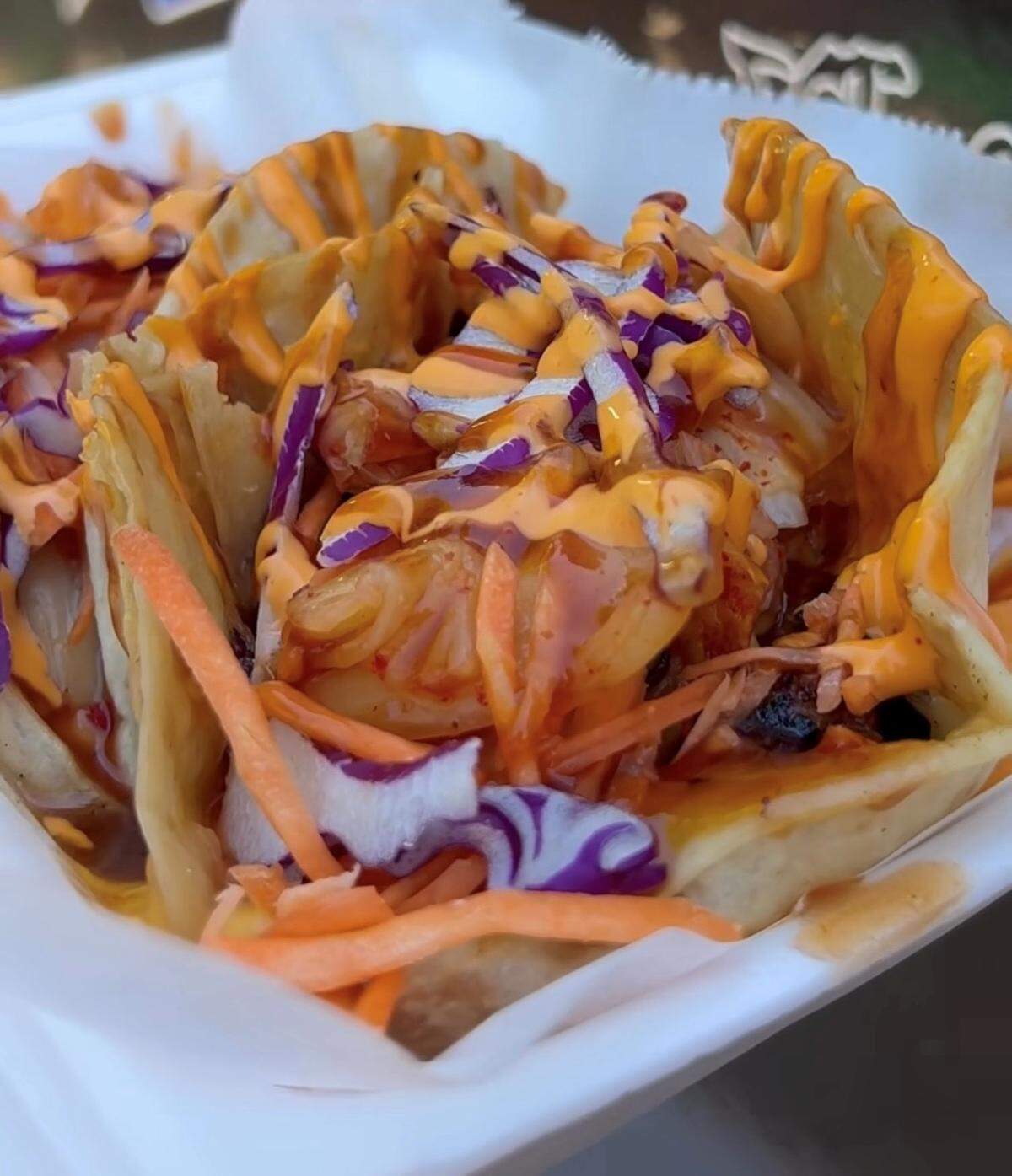 Blasian Asian Way’s fusion bites incorporate Korean and American foods.