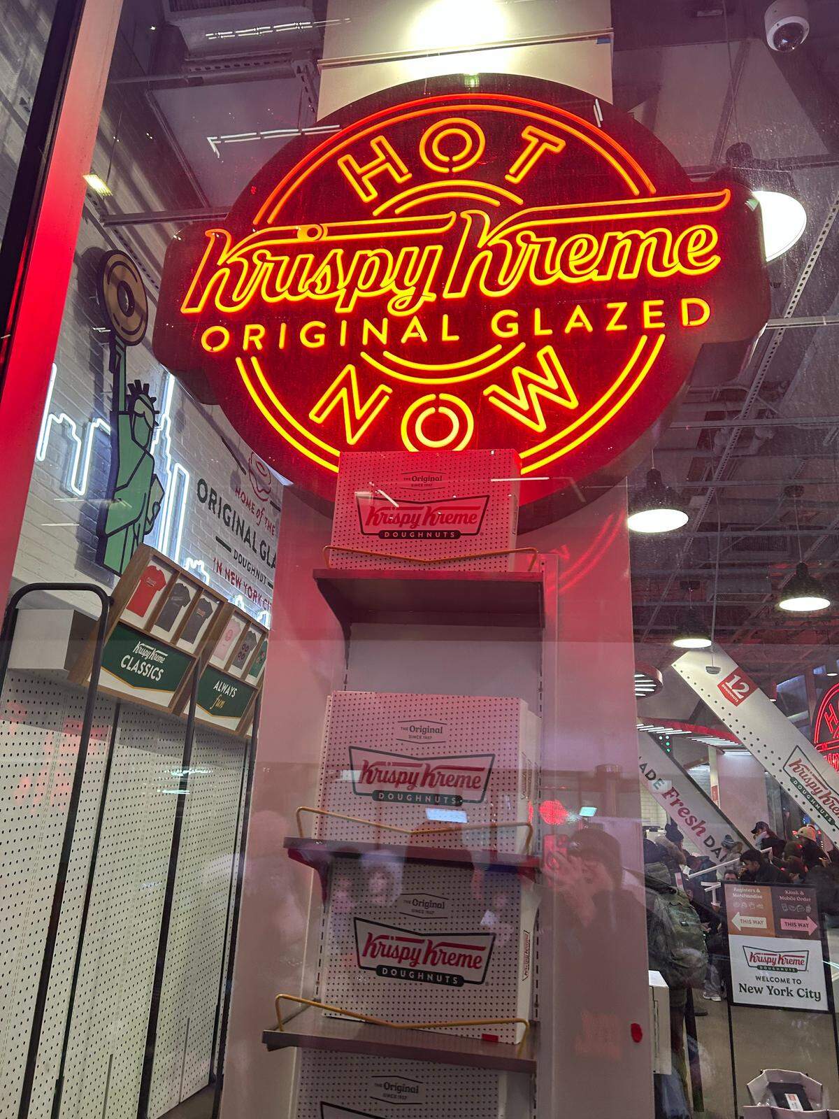 Krispy Kreme, based in Charlotte, will compensate more than 161,000 current and former employees whose personal information, including Social Security numbers and financial data, was exposed in a 2024 cyberattack. Shown, a Times Square in New York City in January 2026.