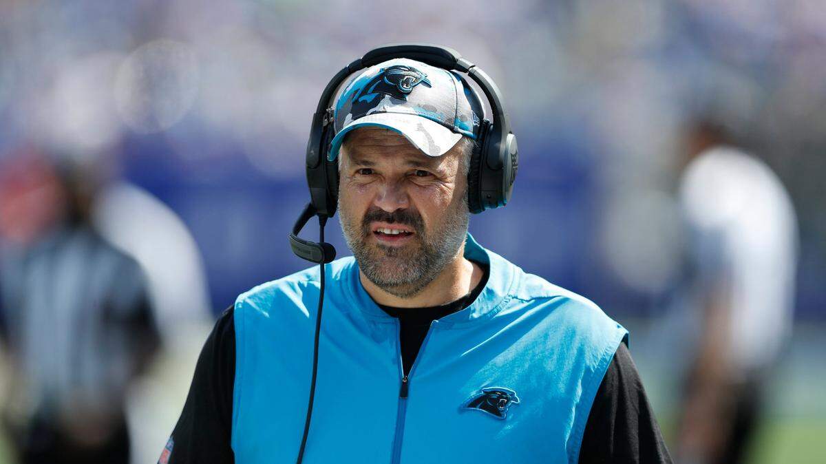 Carolina Panthers head coach Matt Rhule has now gone 10-25 in his first 35 games as the team’s head coach, following Carolina’s 19-16 loss to the New York Giants Sunday.