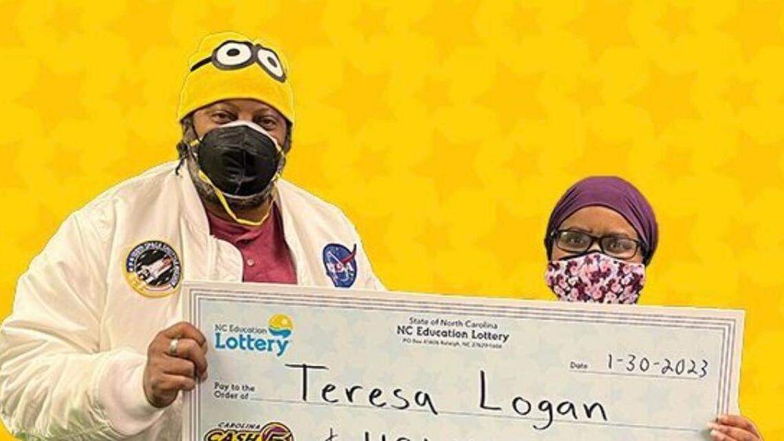 Teresa Logan said she and her husband are “soaking it all in” after winning a North Carolina jackpot prize.