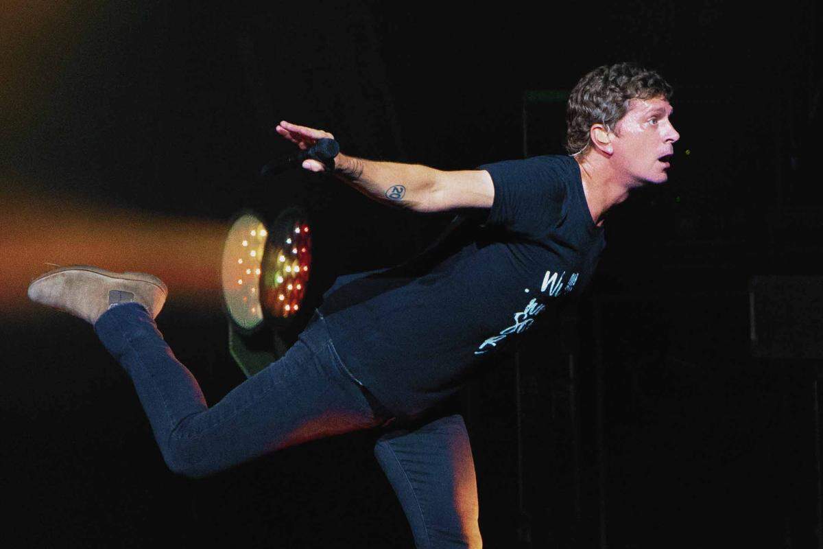 Lead singer Rob Thomas at PNC Music Pavilion on Tuesday night.