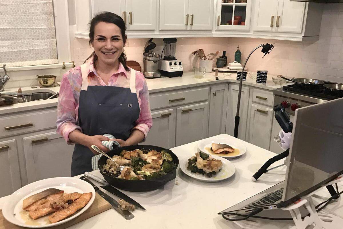 The virtual Chef Alyssa at-home cooking class series is pre-recorded.