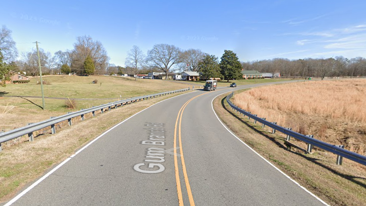 The 1300 block of Gum Branch Road in Charlotte, as seen in a Google image from January 2023.