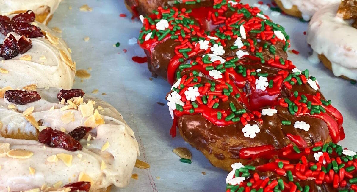Seasonal doughnut offerings start Dec. 7 at Reigning Doughnuts.