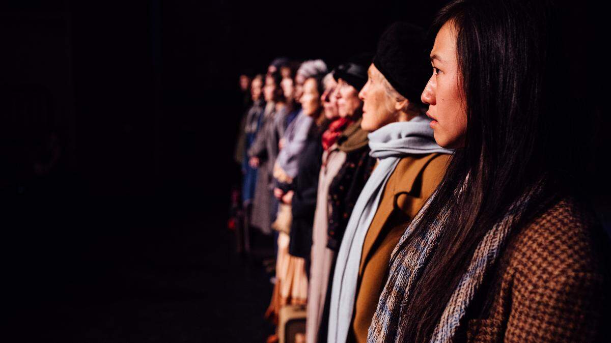 “The New Colossus” plays at Knight Theater with a cast of 12 actors from 12 different countries.