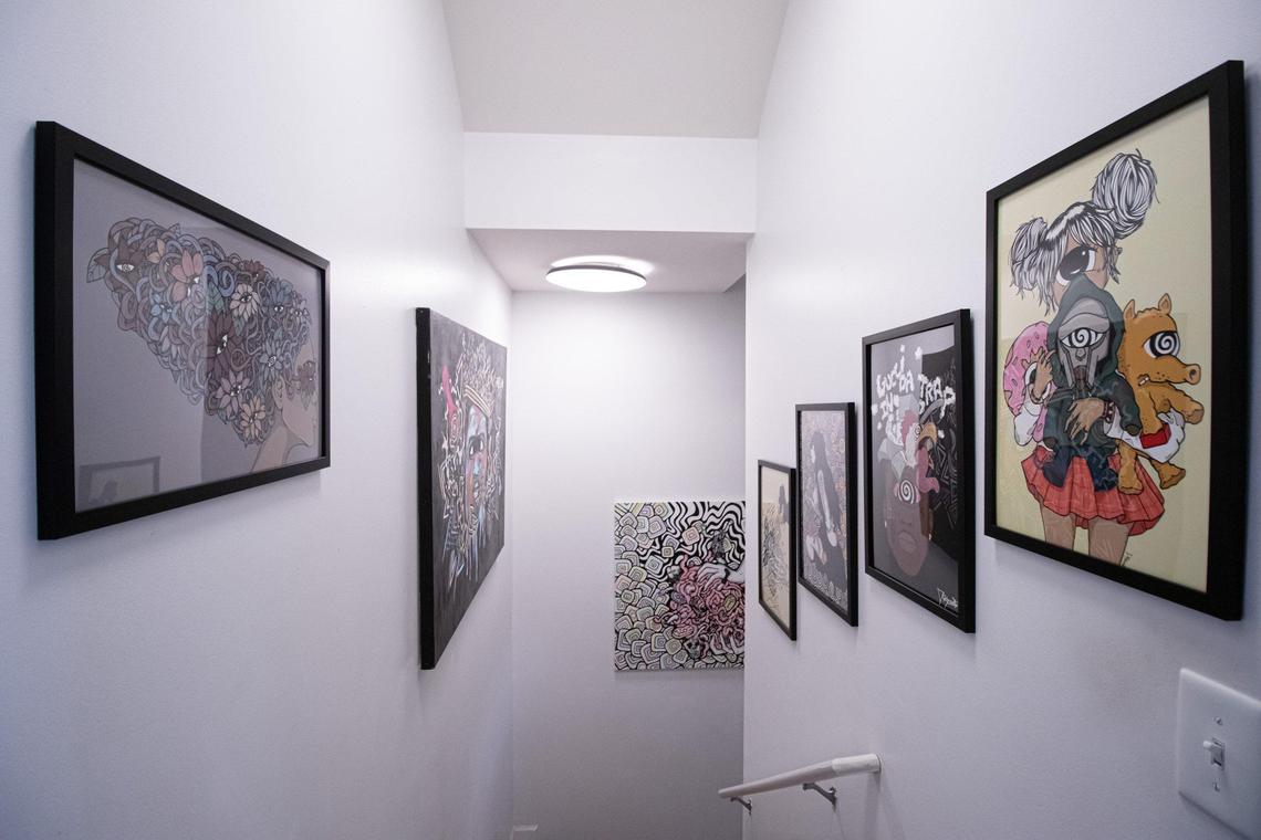 The Corner in University area has the tiniest art gallery in South.