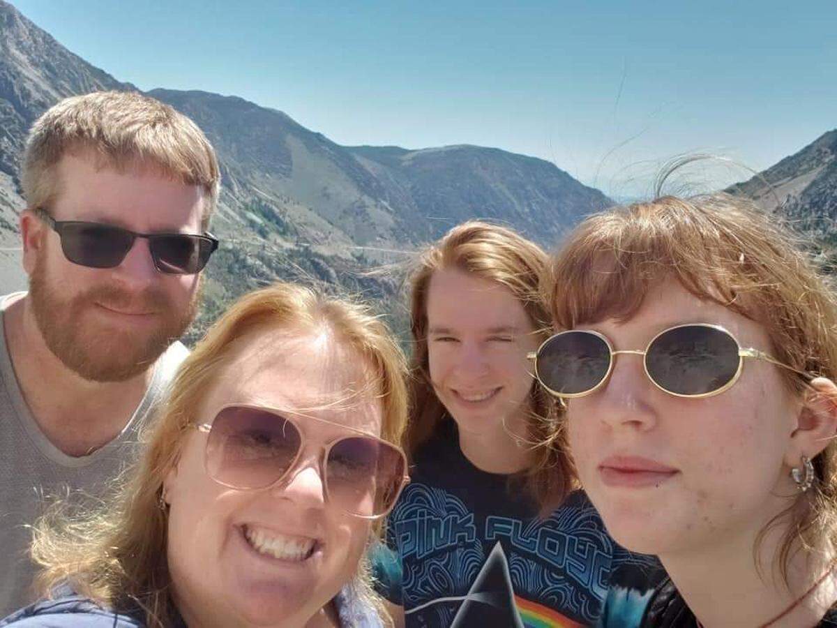 Matt Vilardebo and his family at Yosemite National Park this summer.