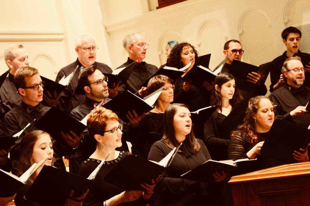 Carolina Voices’ Festival Singers will present inspirational songs of courage at their Nov. 16 concert in Charlotte. They’ll hold the concert in Concord the following day.