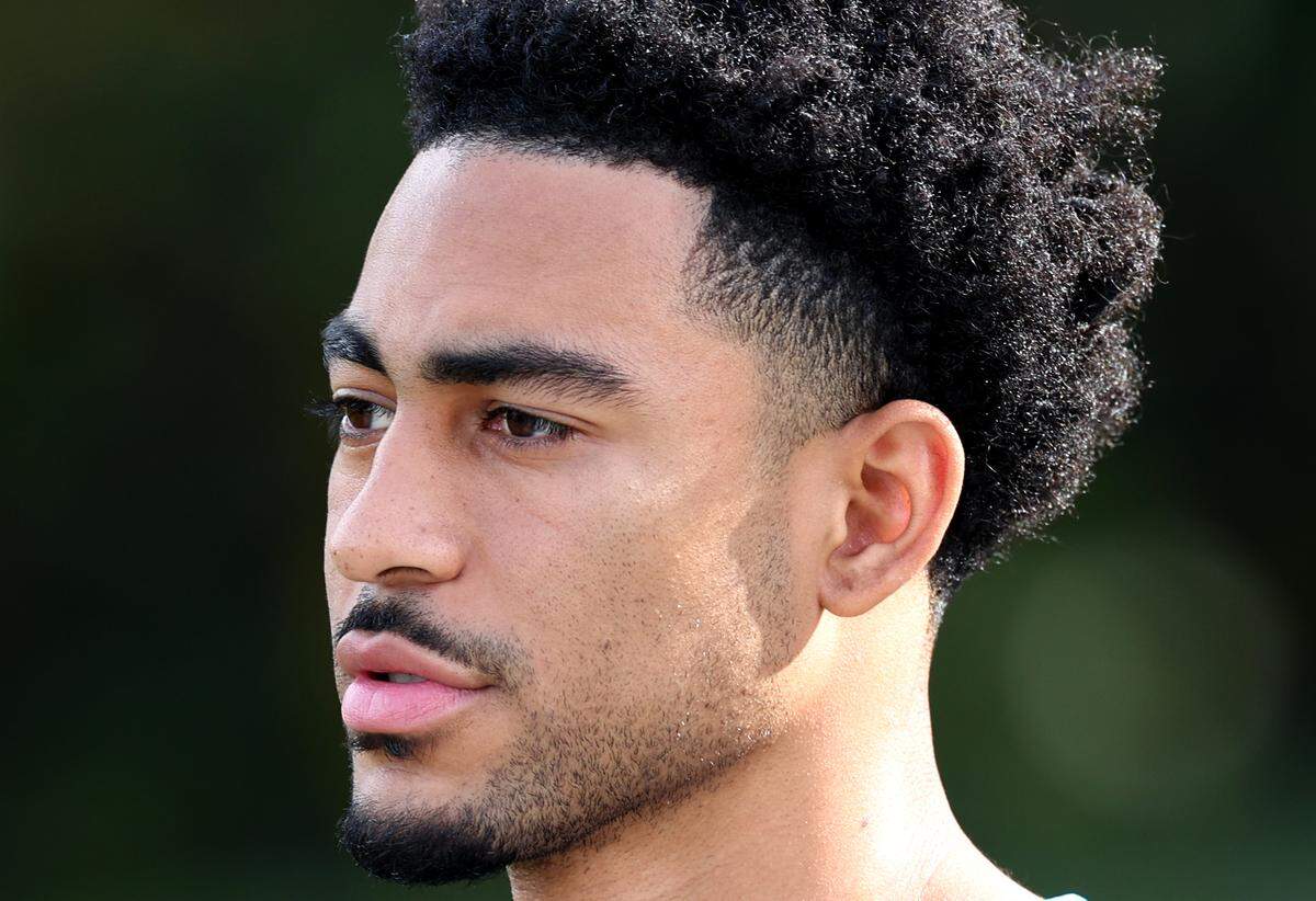 Carolina Panthers quarterback Bryce Young walks to practice on Monday. Young has led the Panthers to wins in their last two games.