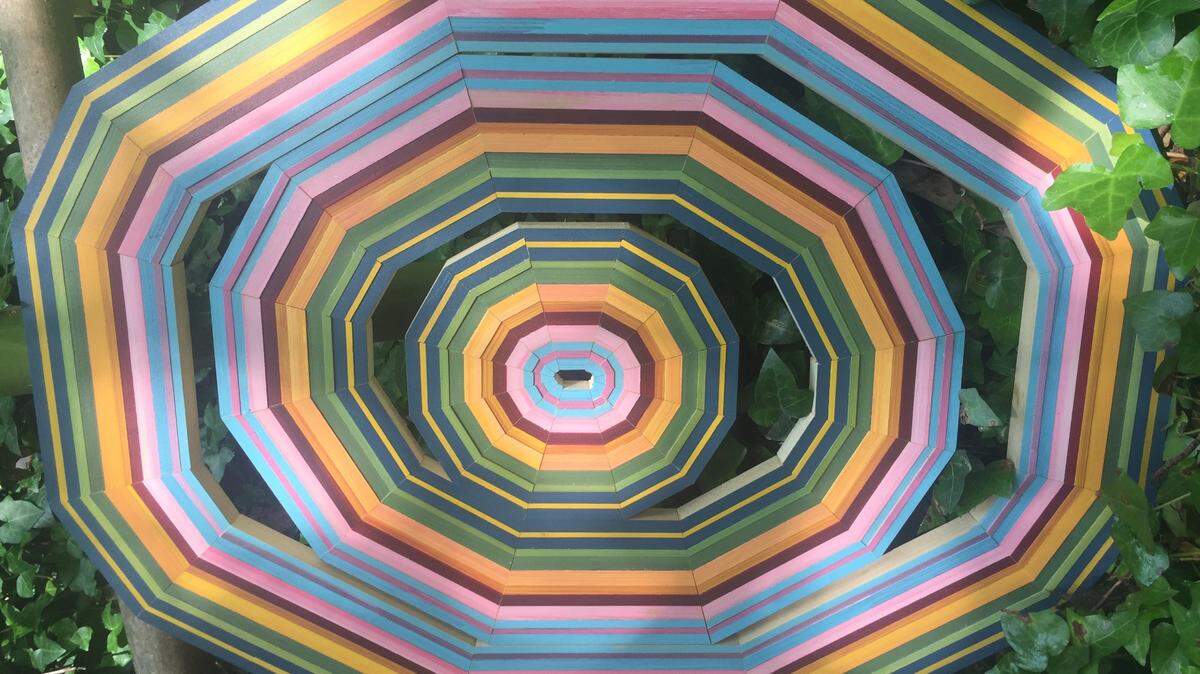 Ian Wegener’s Sculpture Garden will immerse guests of the “Good Times” art show among large wooden creations set to lighting that will play with the contrast of light and shadow.