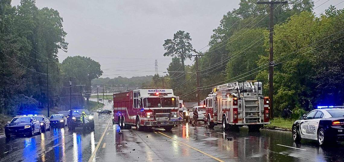 A driver died when his car crossed the center line on rain-slickened Union Road and hit another car Thursday afternoon, Sept. 26, 2024, Gastonia Police spokesman Bill McGinty said.