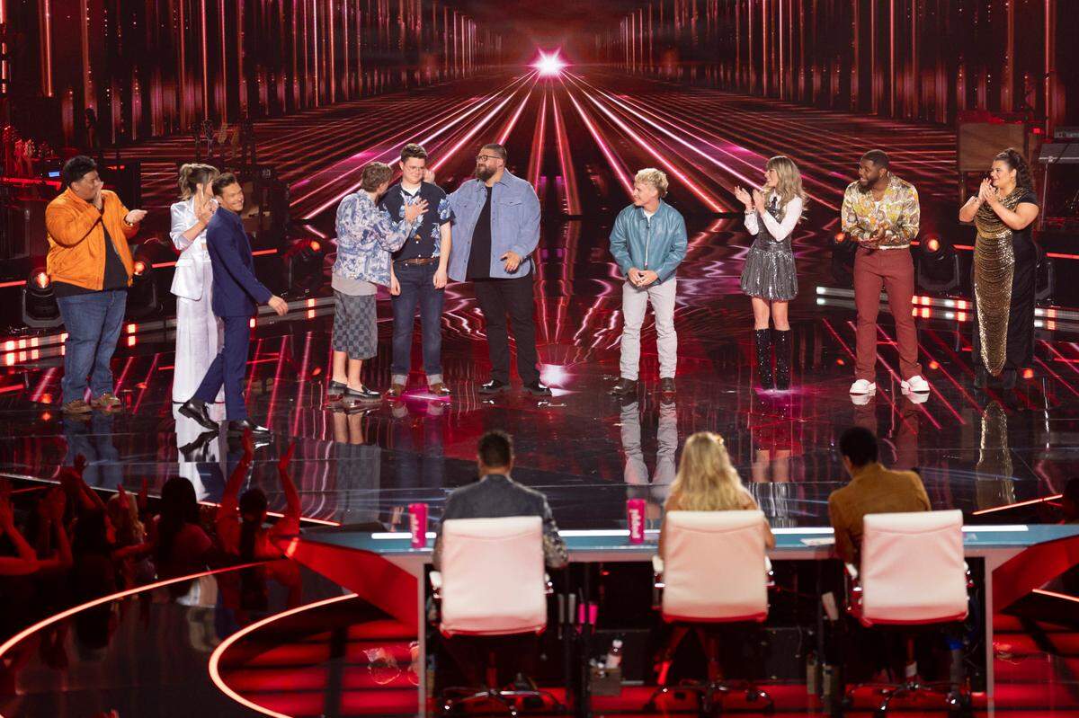 Josh King announced as a Top 14 finalist on the April 21 episode of “American Idol” on ABC.