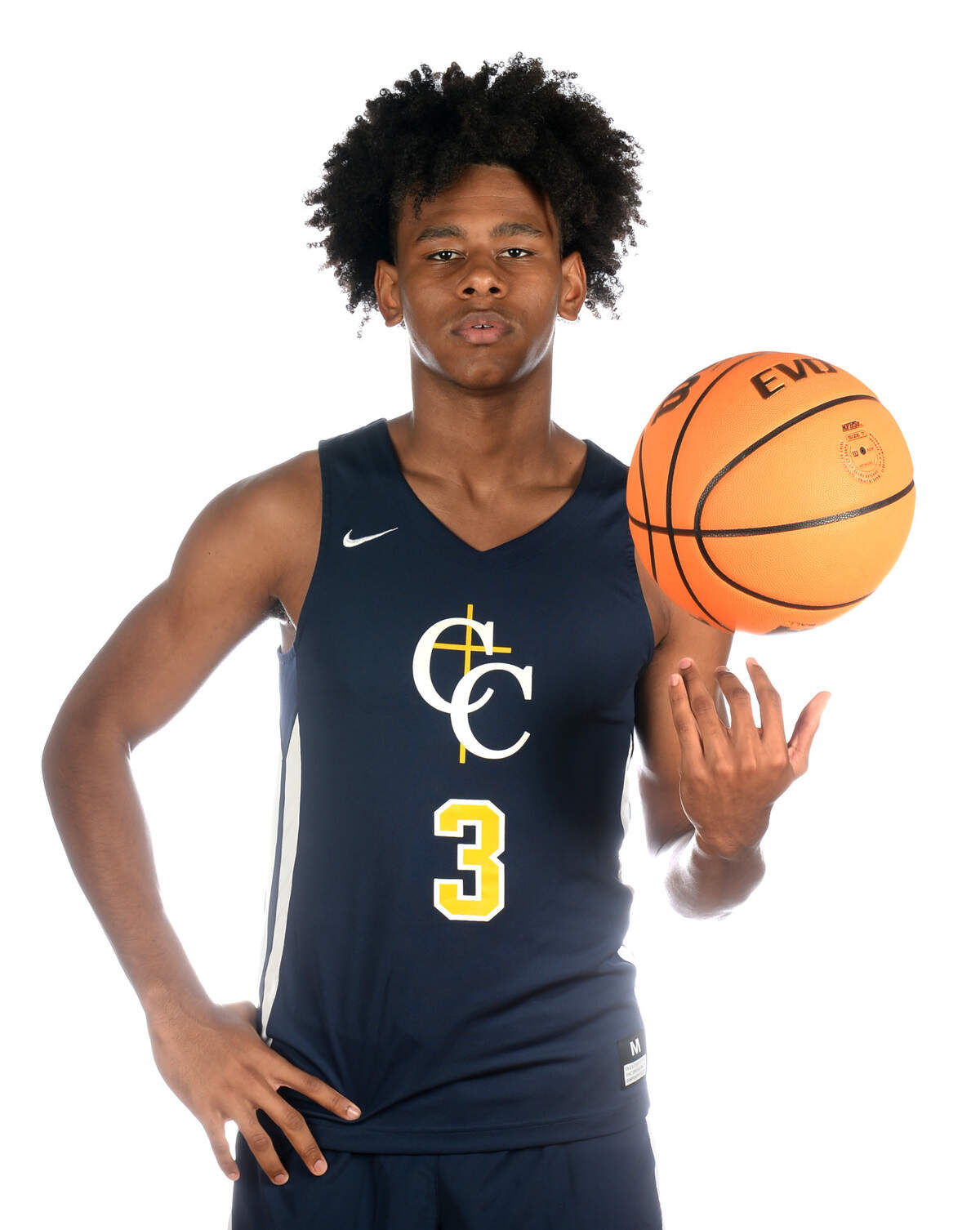 Carmel Christian’s Jaeden Mustaf on Thursday, October 13, 2022.