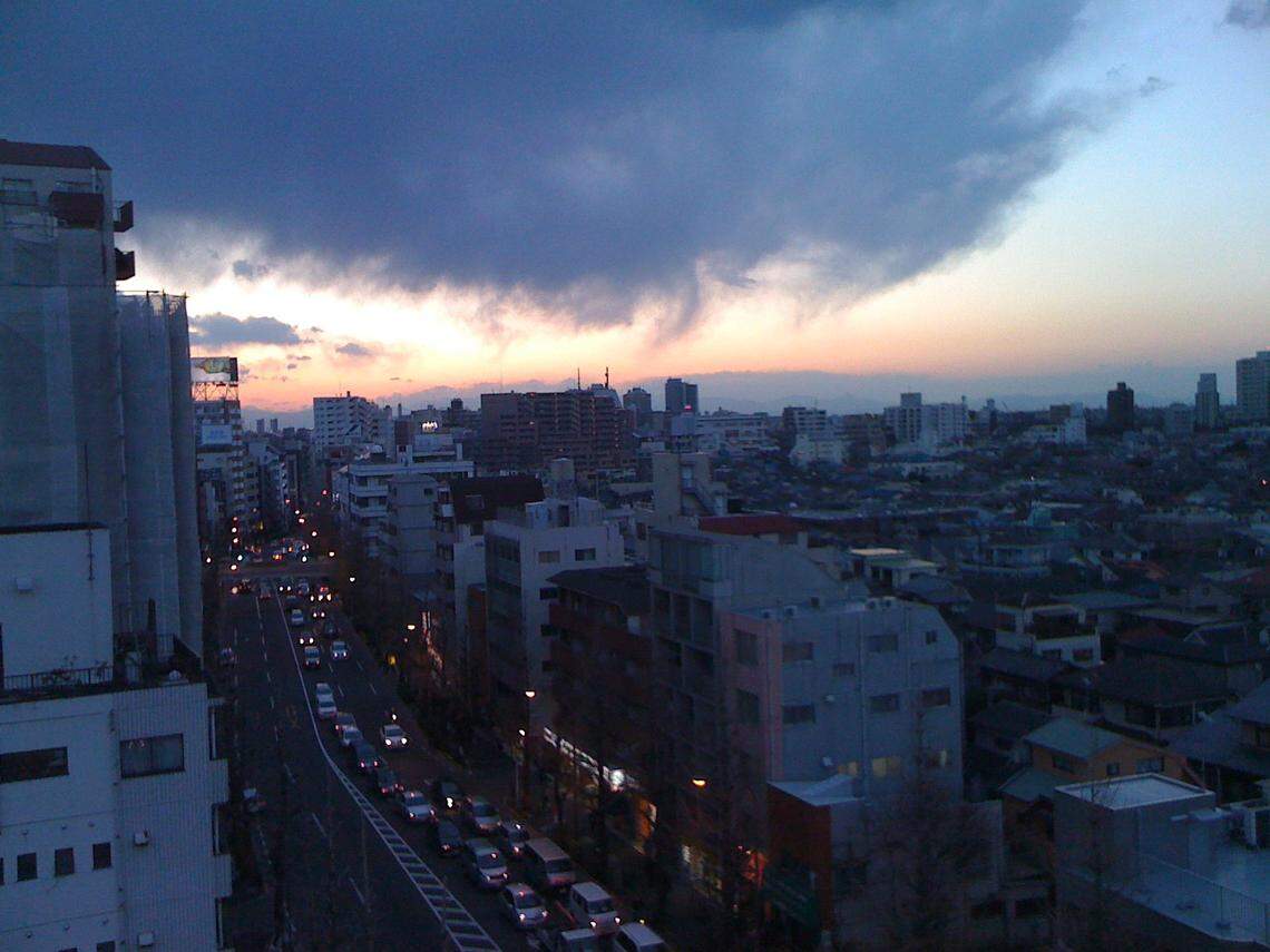 Suginami, Tokyo, on March 11, 2011, the day a 9.0 earthquake jolted northeastern Japan.