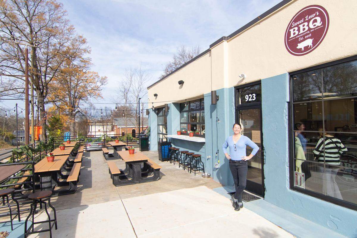 Sweet Lew’s BBQ co-owner Laura Grice.