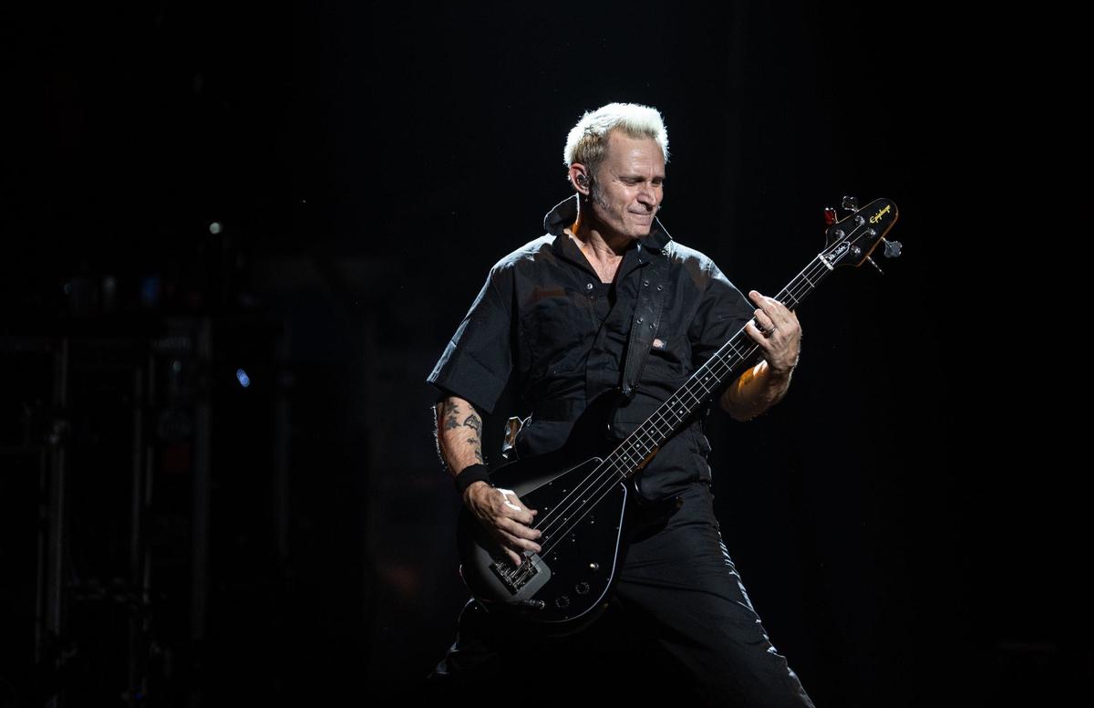 Green Day performs at the PNC Music Pavilion in Charlotte, N.C., on Monday, August 26, 2024.