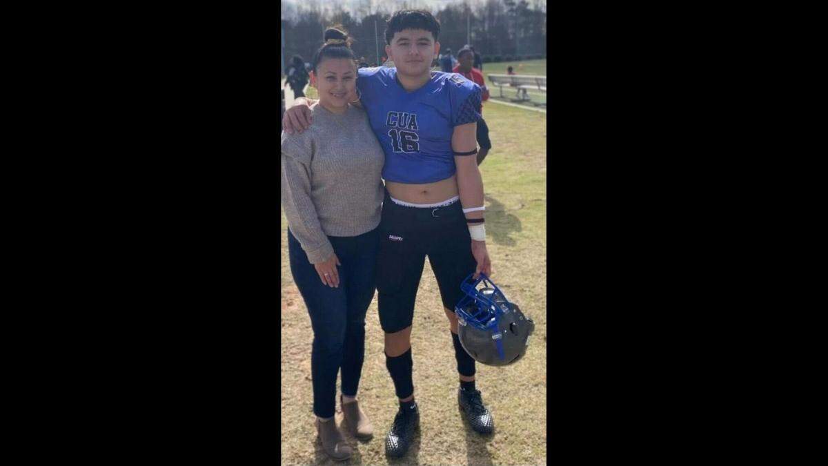 John Daniel Morales, shown with his mother, was tight with his family, sister Daisy said. “Johnny” was on his way to join them at a pool on the day he was shot, she said.