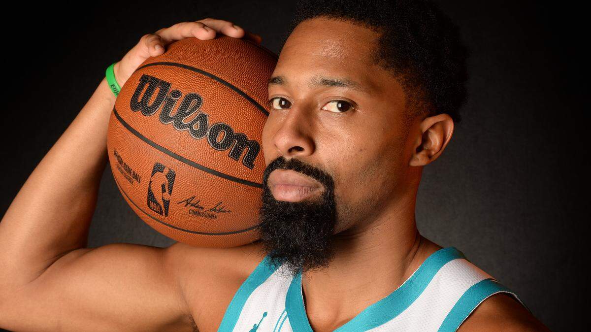 Charlotte Hornets Spencer Dinwiddie on Monday, September 29, 2025. The Hornets hosted their annual Media Day at Queens College in Charlotte, NC. 