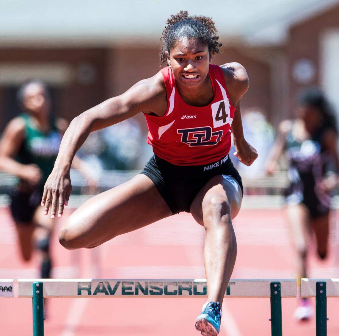 In 2014, as a high school sophomore, future Olympian Anna Cockrell competed for Providence Day in the hurdles.